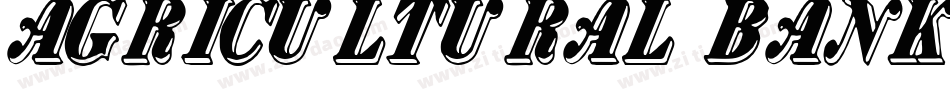 AGRICULTURAL BANK字体转换